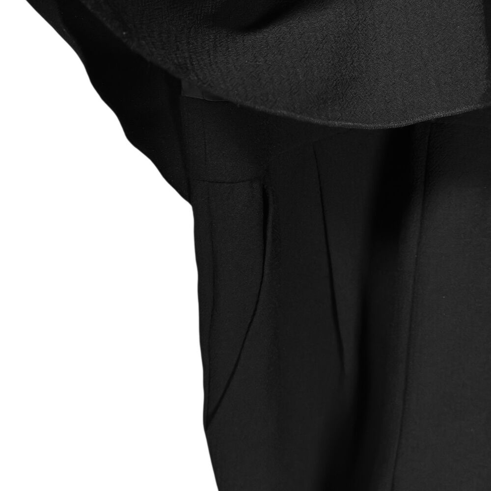 Trina Turk Dress Micaela Jumpsuit Black Straight Leg Popover Halter Jumper 4 NWT - Picture 10 of 10